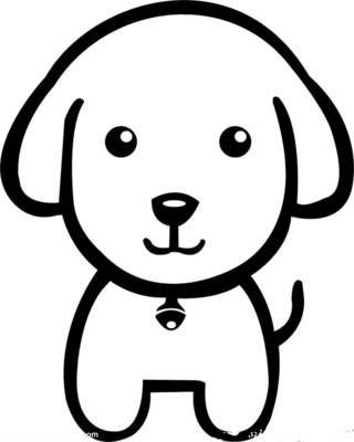 小狗简笔画 小狗简笔画图片大全可爱