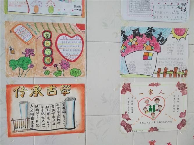 弘扬国学传承文化手抄报 弘扬家风手抄报