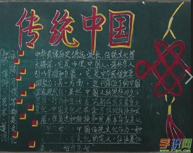 古代风格的黑板报 黑板报图片素材