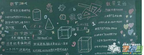 数学教师黑板报 数学黑板报图片素材