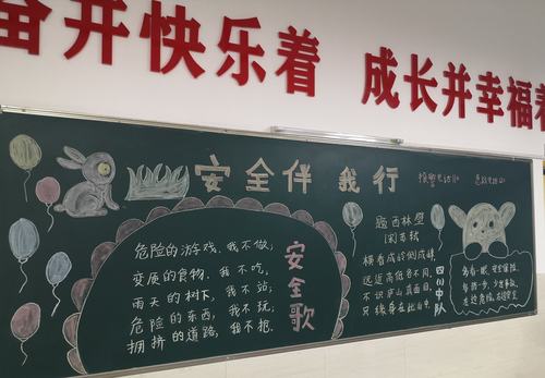 关于珍爱生命平安成长的黑板报 关于黑板报图片素材