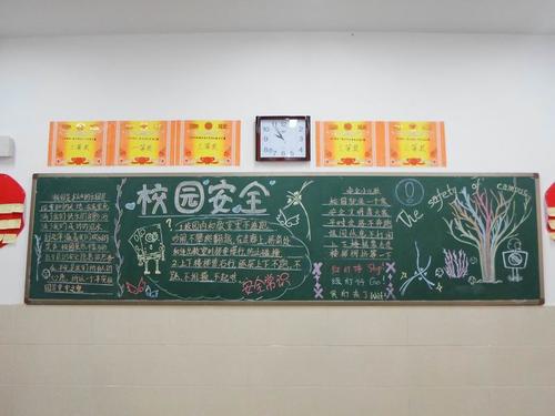 关于校园安全知识的黑板报 校园安全黑板报图片素材