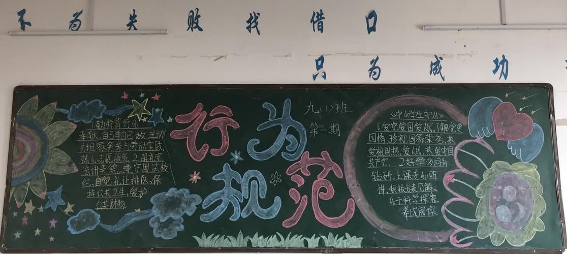 规范守则黑板报 黑板报图片大全