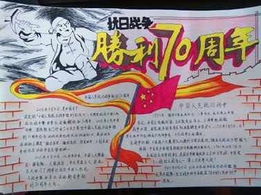 纪念洛阳解放70周年的手抄报 70周年手抄报