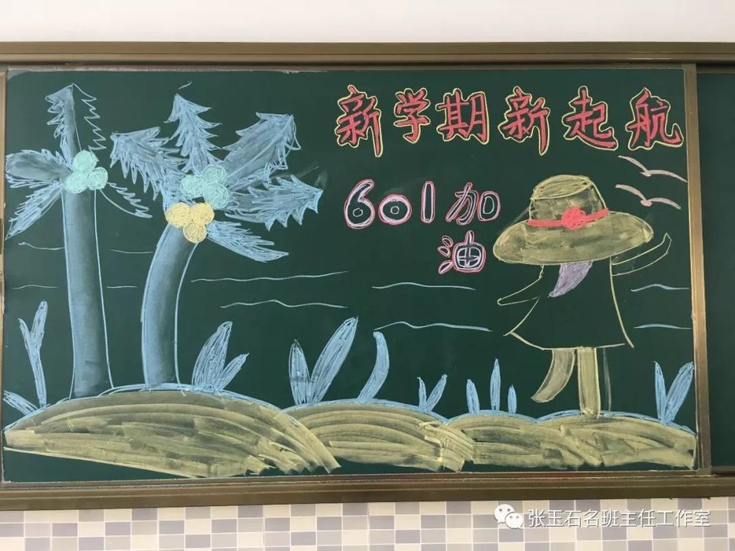同学怎么画黑板报 画黑板报图片素材