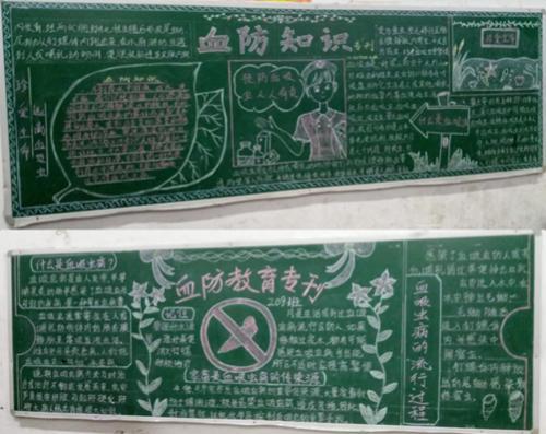 血防教育黑板报 教育黑板报图片大全