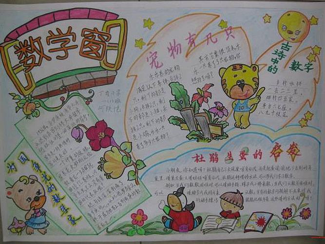 国庆数学数字手抄报 小学数学手抄报
