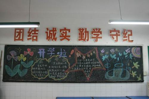 迎接开学安全黑板报 开学黑板报图片大全