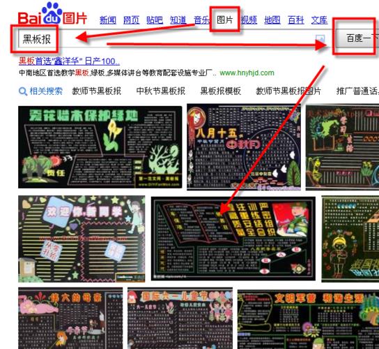电脑制作的黑板报 制作黑板报图片素材