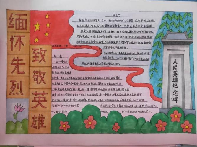 人民英雄致敬手抄报 向雷锋致敬手抄报