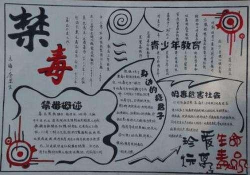 有关铲毒禁毒的手抄报 禁毒的手抄报