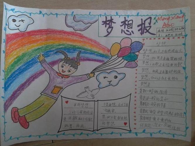初一梦想图蓝图手抄报 初一手抄报