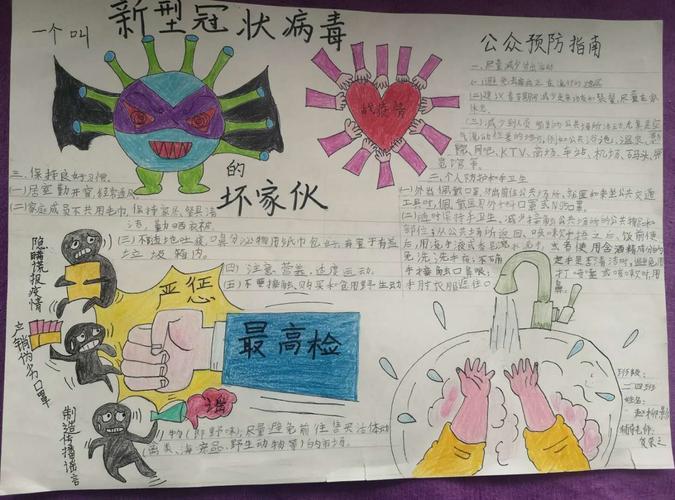 病毒是个坏家伙的手抄报 手抄报图片大全