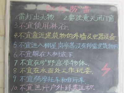 二年级雨天防雷电手抄报 二年级手抄报