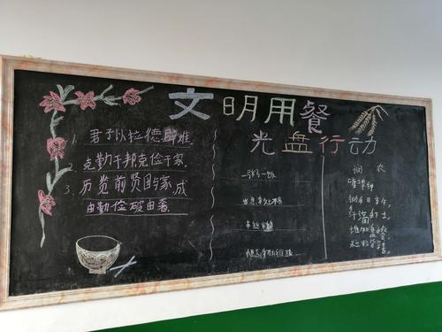 节俭养德全民节约行动黑板报 黑板报图片素材