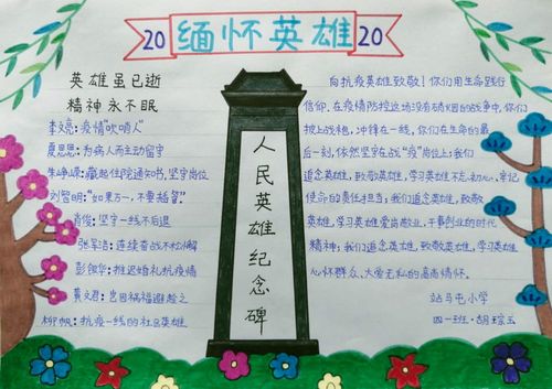 有关烈士邱少云的手抄报 烈士纪念日手抄报