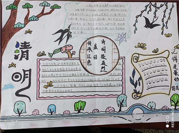 游清明祭烈士手抄报 关于烈士的手抄报