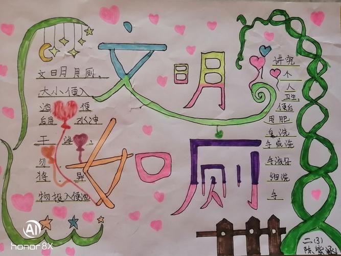 文明如厕手抄报 文明手抄报