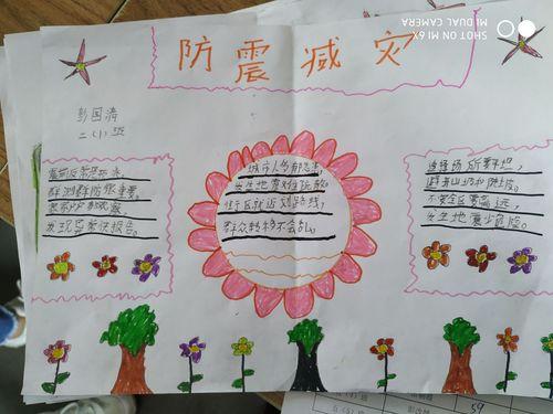 初中生关于防震减灾手抄报 防震减灾手抄报