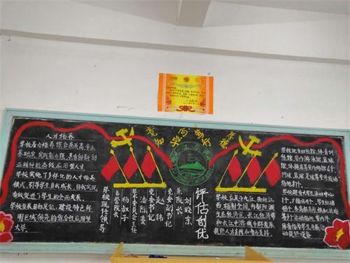 关于迎接审核式评估的黑板报 关于黑板报图片素材