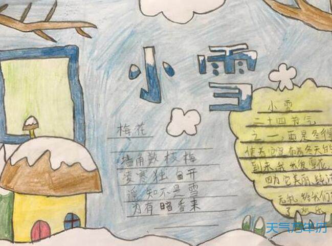 与雪有关的诗句手抄报 手抄报图片大全