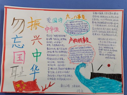 纪念9.18爱国手抄报 918手抄报
