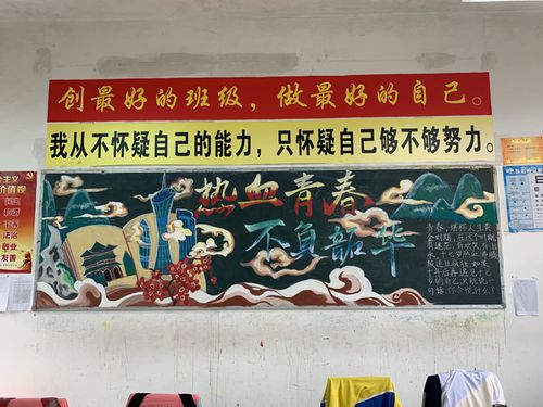 感动青春黑板报 青春黑板报图片大全