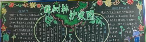 六年级植树节黑板报 植树节黑板报图片大全