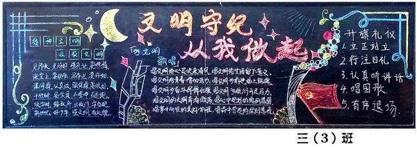 关于文明守纪黑板报 文明黑板报图片大全