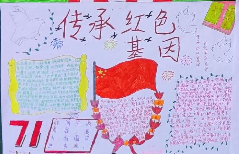 传承良好家风建设文明娄底手抄报 传承红色基因手抄报