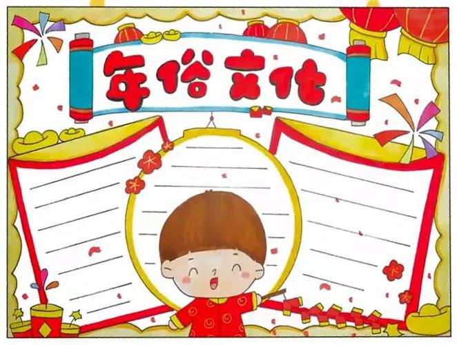 河源过年风俗手抄报 春节风俗手抄报