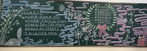初一开学教师节黑板报 教师节黑板报图片素材