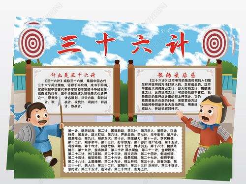 三十六计A4手抄报 a4手抄报