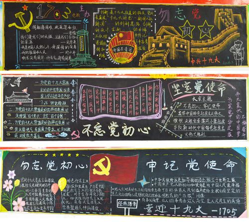 表决心黑板报 黑板报图片大全