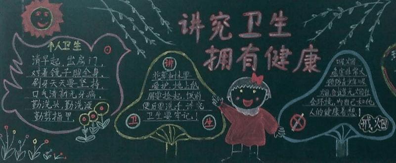 卫生小学黑板报 卫生黑板报图片素材