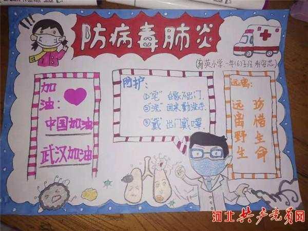 小学生做武汉加油手抄报 小学生手抄报