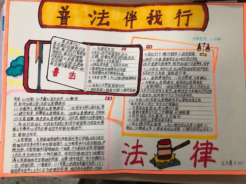 青少年遵守法律法规手抄报 法律法规手抄报