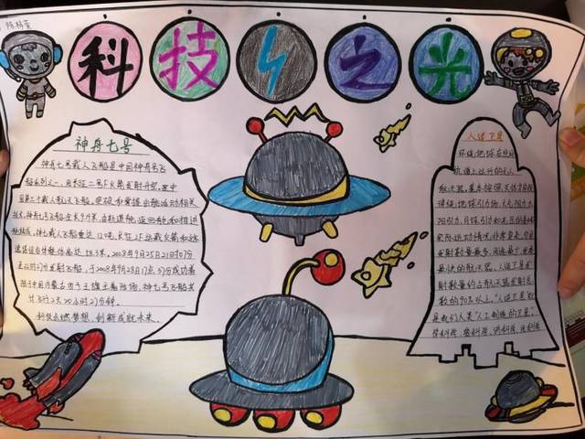 中国古代科幻故事手抄报 科幻画手抄报