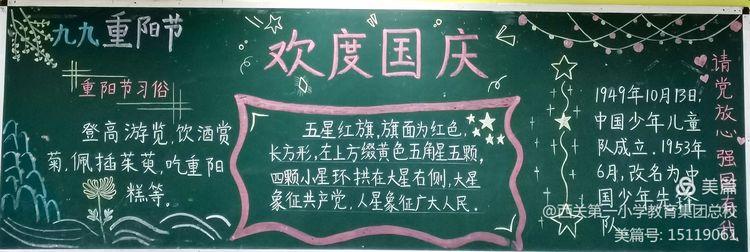 国庆节小黑板怎么设计黑板报 国庆节黑板报图片大全