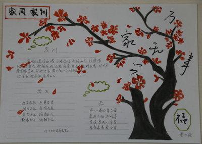 好家规好家风好教训手抄报 好家风手抄报