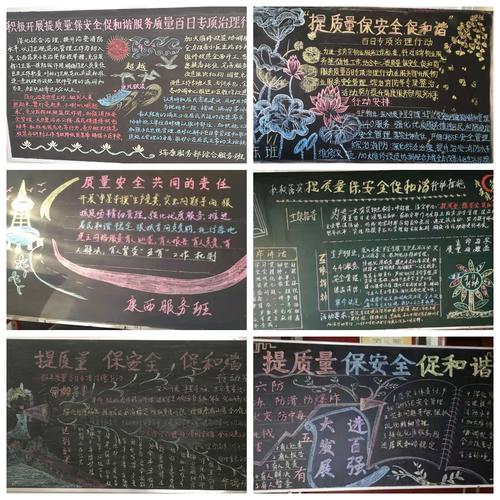 质量标准化为主题的黑板报 主题黑板报图片大全