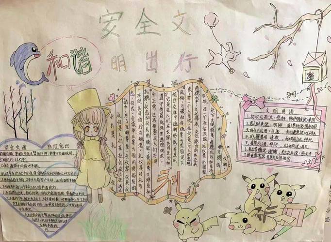 共筑平安家园手抄报 共筑中国梦手抄报