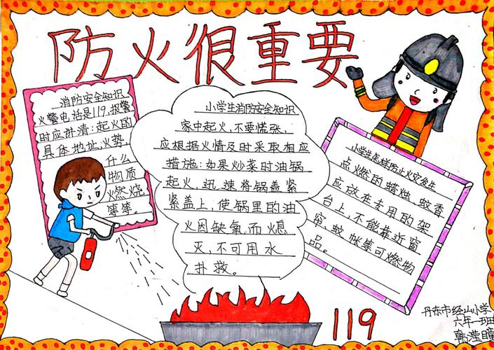 清明节用火安全知识手抄报 用火安全手抄报