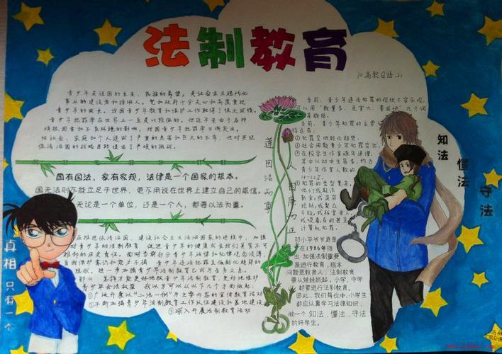 观于法制安全的手抄报 法制安全手抄报