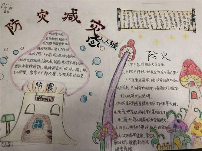 安全知识5.12防灾减灾手抄报 防灾减灾手抄报