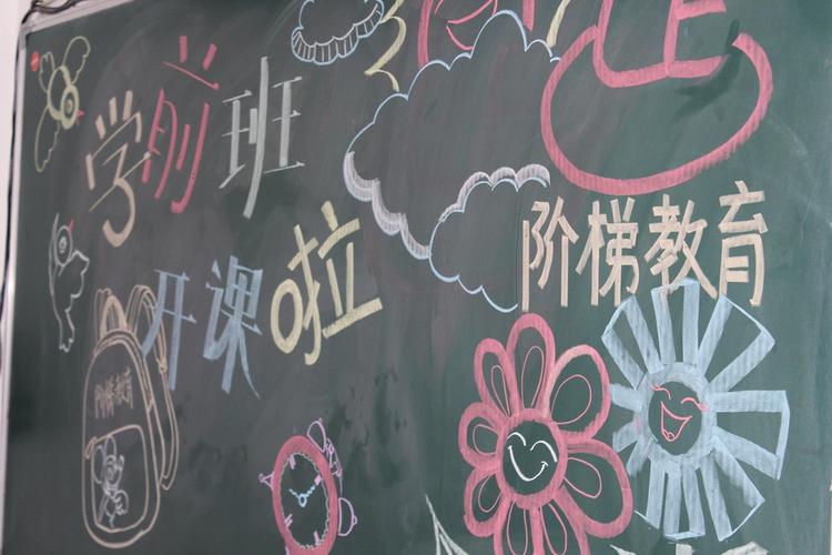 学前班开班黑板报 学前班黑板报图片素材