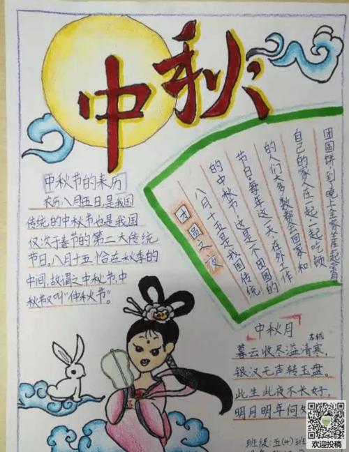 我是中秋诗词小达人手抄报 我是小雷锋手抄报
