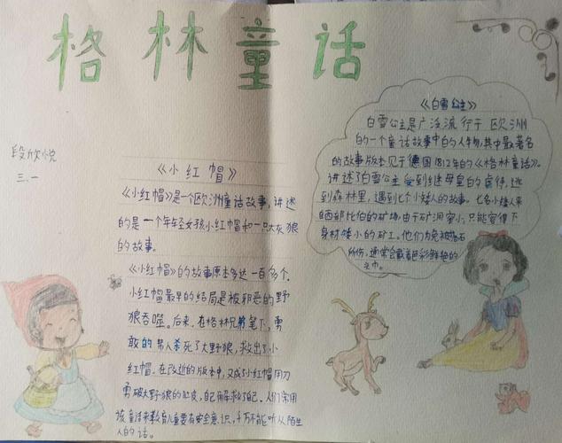画童话故事的手抄报 童话故事的手抄报