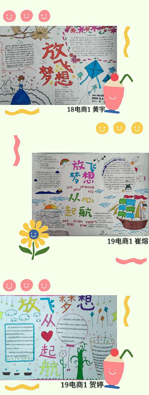 共话新时代放飞青春梦手抄报 青春梦想手抄报