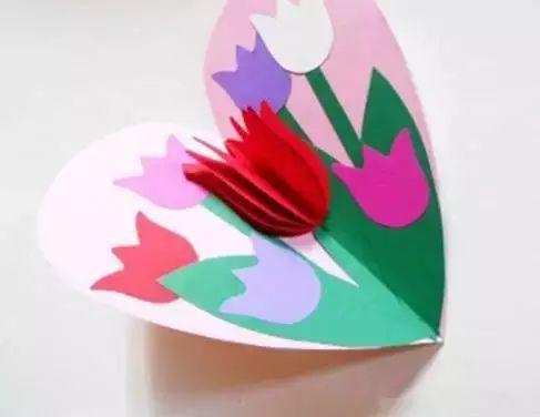 花儿简单制作方法贺卡 制作方法贺卡